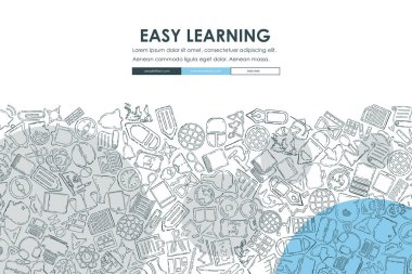  Doodle Web sitesi şablon tasarımı