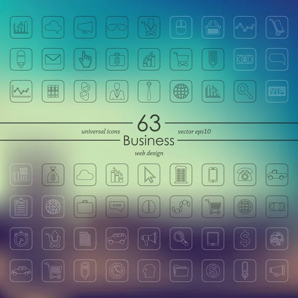 Set of business icons — Stock Vector