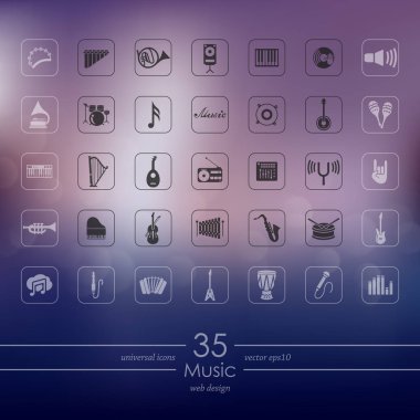 müzik simgeleri dizisi