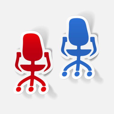 Gerçekçi tasarım öğesi: ofis koltuğu