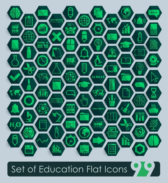 Conjunto de iconos de educación — Vector de stock