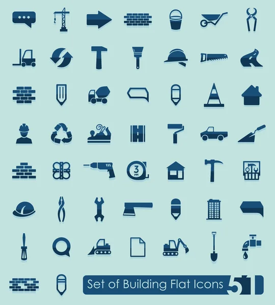 Set of building icons — Stock Vector