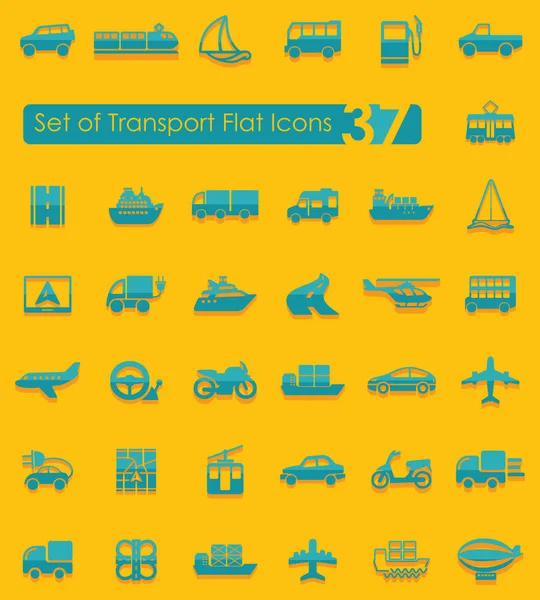 Set ikon transportasi - Stok Vektor