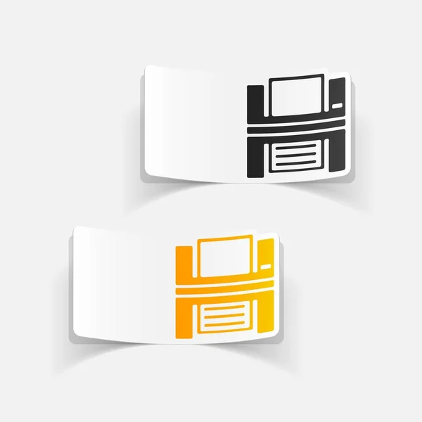 Realistische ontwerpelement: printer — Stockvector