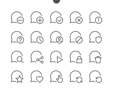 İletileri satır simgeler