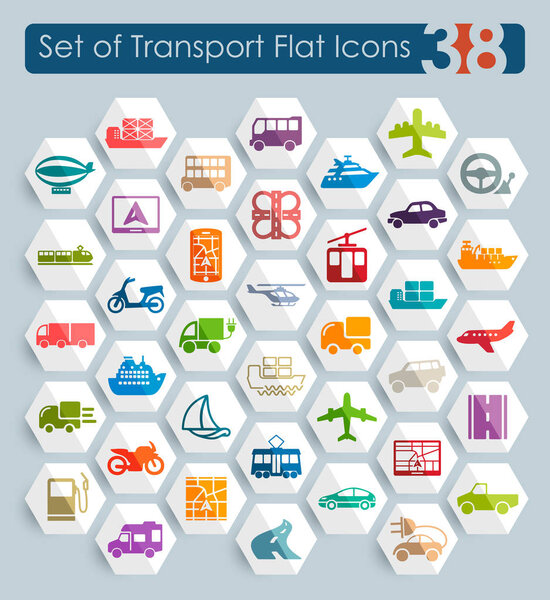 Набор иконок транспорта