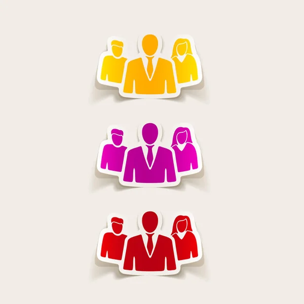 Realistic design element: business people — Stock Vector