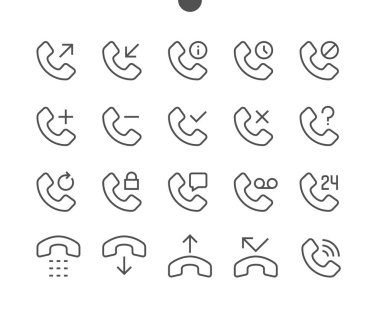 basit telefonları simgeler kümesi