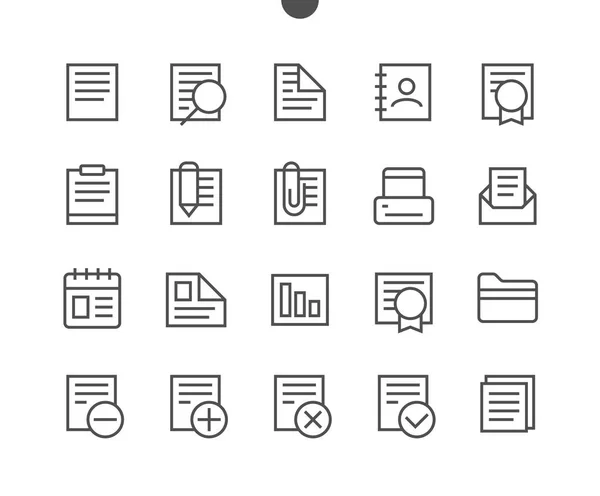 Set of Report Icons — Stock Vector