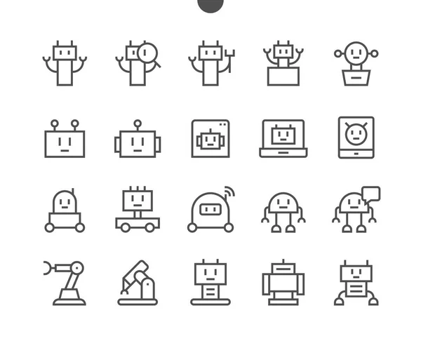 로봇 아이콘 세트 — 스톡 벡터
