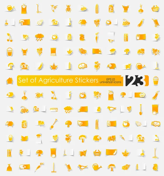Agriculture simple icons — Stock Vector