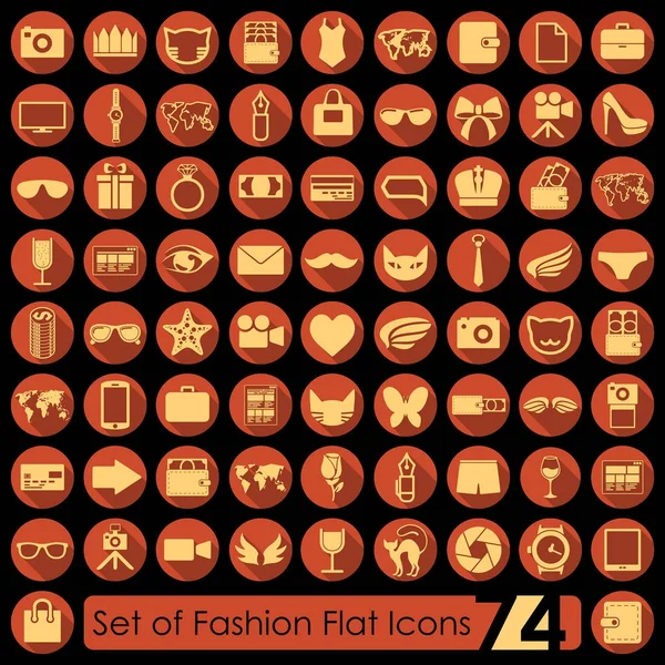 Set of fashion icons — Stock Vector