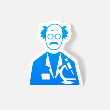 yer işaretini tasarım öğesi bilim adamı