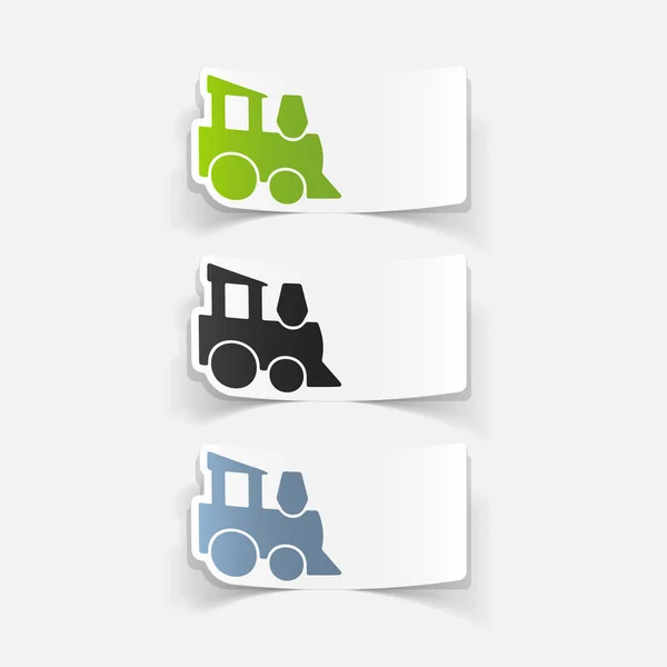 Stickers design tractors — Stock Vector