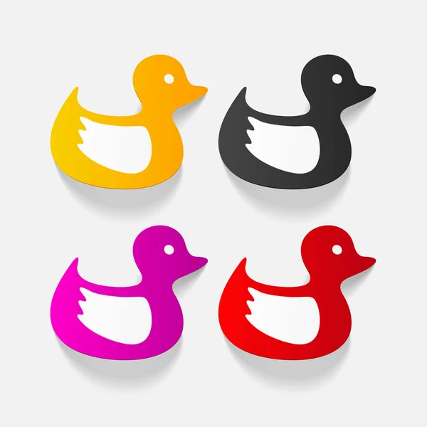 Segnalibri design ducks — Vettoriale Stock