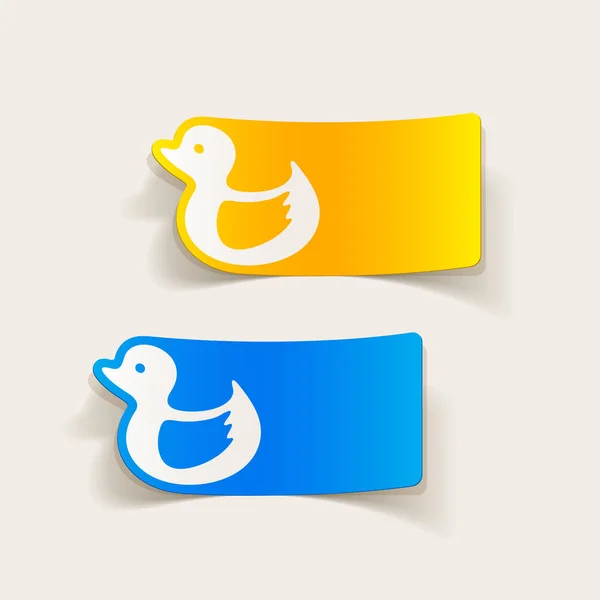 Bookmarks design ducks — Stock Vector