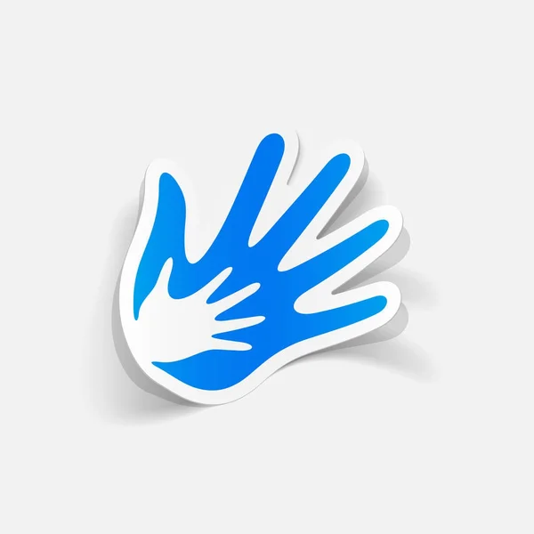 Ikone menschlicher Hände — Stockvektor
