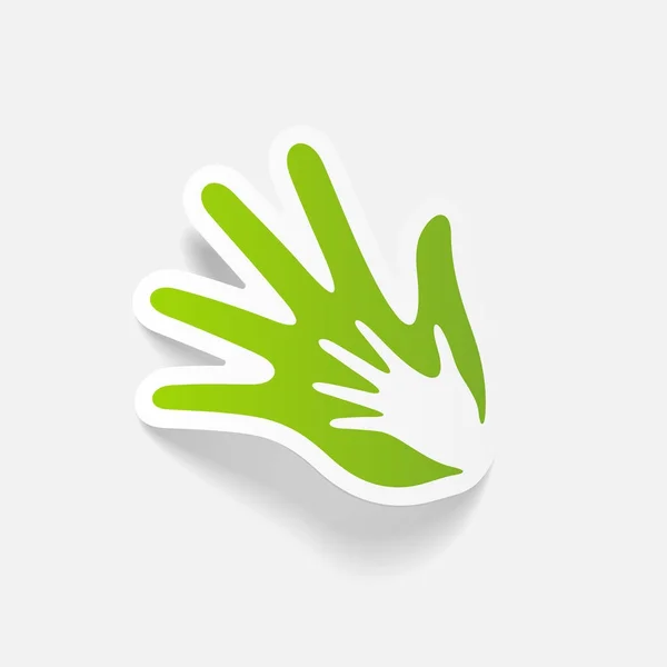 Human hands icon — Stock Vector