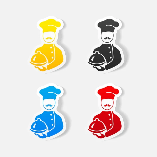 Bookmarks chefs de design — Vetor de Stock