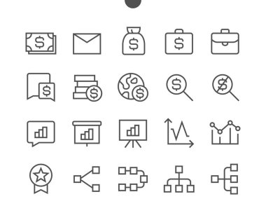 İş hattı simgeler, vektör çizim