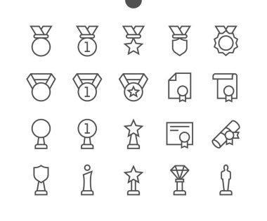 Simgeler, vektör çizim Ödülleri line