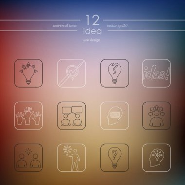 fikir modern simgeler, vektör çizim