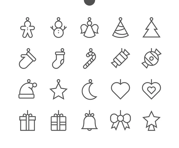 Iconos Juguetes Navidad Ilustración Vectorial — Vector de stock