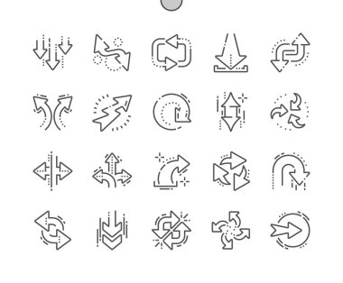 Ok iyi hazırlanmış piksel mükemmel vektör ince çizgi simgeler 30 2 x kılavuz Web grafikleri ve Apps. Basit en az piktogram