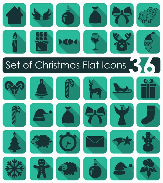 Set Christmas Icons — Stock Vector