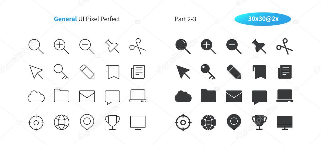 General UI Pixel Perfect Well-crafted Vector Thin Line And Solid Icons 30 2x Grid for Web Graphics and Apps. Simple Minimal Pictogram Part 2-3