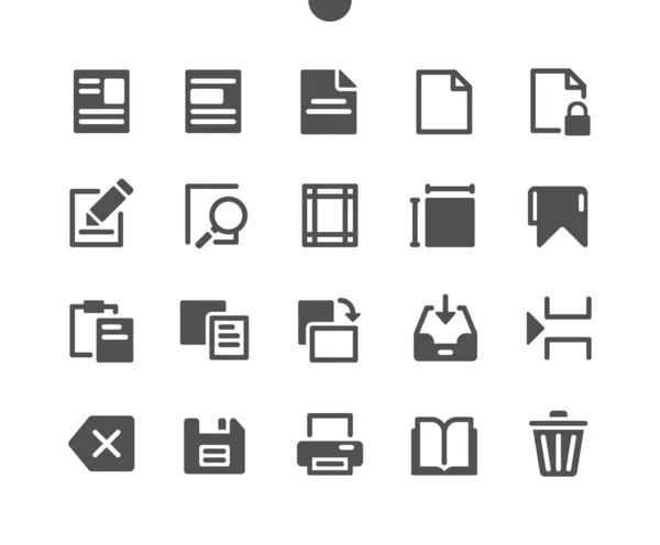 Edit text v2 UI Pixel Perfect Well-crafted Vector Solid Icons 48x48 Ready for 24x24 Grid for Web Graphics and Apps. 아주 적은 양의 픽토그램 — 스톡 벡터