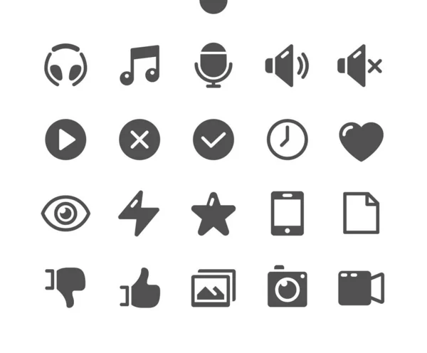 Улучшенный интерфейс Pixel Perfect Well-craved Vector Icons 48x48 Ready for 24x24 Grid for Web Graphics and Pixel. Минимальная пиктограмма — стоковый вектор