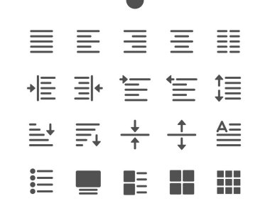 V1 UI Pixel Mükemmel Yapılandırılmış Vektör Katı Simgeleri 48x48 Web Grafikleri ve Uygulamaları için Şebekeyi düzenle. Basit Asgari Resim Grafiği