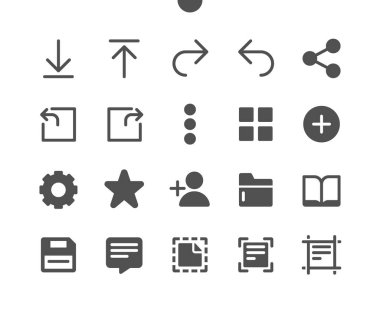 15. Dosya v1 Ui Pixel Mükemmel Yapılandırılmış Vektör Katı Simgeleri 48x48 Web Grafikleri ve Uygulamaları için Hazır. Basit Asgari Resim Grafiği