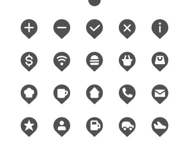 Konum v3 Ui Piksel Mükemmel Yapılandırılmış Vektör Katı Simgeler 48x48 Web Grafikleri ve Uygulamaları için 24x24 Izgara Hazır. Basit Asgari Resim Grafiği