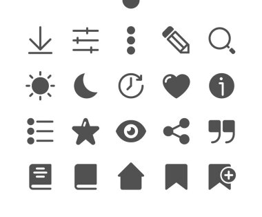 V1 Ui Pixel Mükemmel Yapılandırılmış Vektör Katı Simgeleri 48x48 Web Grafikleri ve Uygulamaları için Hazır. Basit Asgari Resim Grafiği