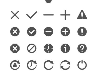 Kontrol v1 Ui Piksel Mükemmel Yapılandırılmış Vektör Katı Simgeler 48x48 Web Grafikleri ve Uygulamaları için 24x24 Izgara Hazır. Basit Asgari Resim Grafiği
