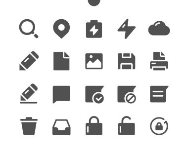 Ayarlar v4 Ui Pixel Mükemmel Yapılandırılmış Vektör Katı Simgeleri 48x48 Web Grafikleri ve Uygulamaları için Hazır. Basit Asgari Resim Grafiği