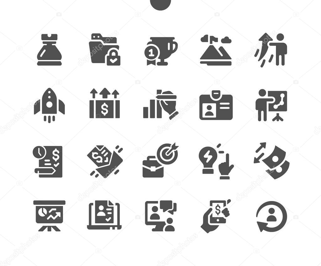 Business Well-crafted Pixel Perfect Vector Solid Icons 30 2x Grid for Web Graphics and Apps. Simple Minimal Pictogram