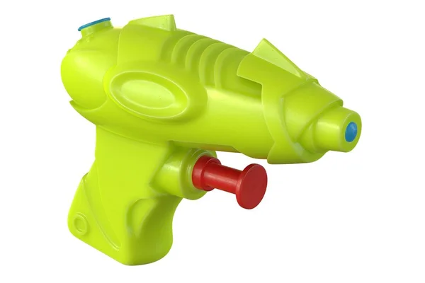 3D render of plastic water pistol isolated on a white background — 스톡 사진