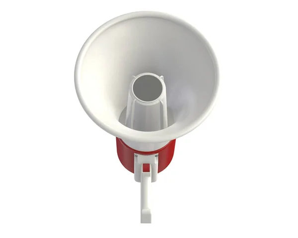 Renderização 3D de Megafone elétrico isolado em branco . — Fotografia de Stock