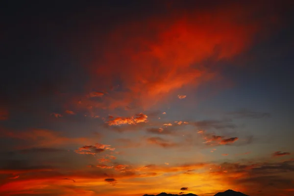 Puesta de sol al final del verano en Italia — Foto de Stock