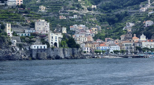 Costiera Amalfitana dal mare — Foto Stock