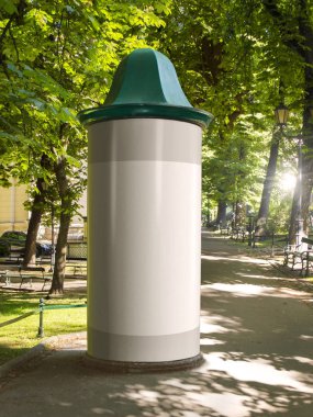 Boş, boş reklam sütun. Buraya kendi metin veya resim koyun. Kavram grafiği.