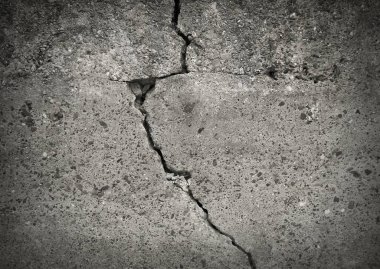 Duvar çatlaklar. Adam doku. 