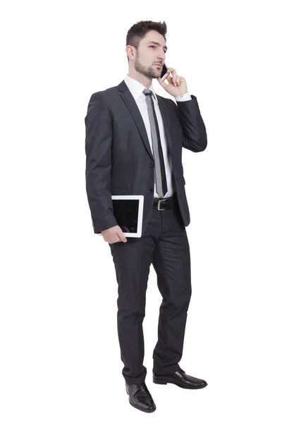 Hombre de negocios hablar en el smartphone — Foto de Stock