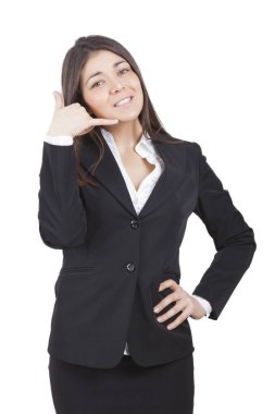 Güzel işkadını el hareketi