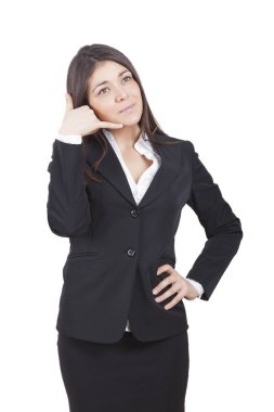 Güzel işkadını el hareketi