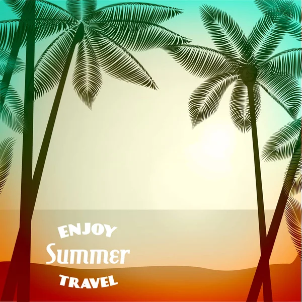 Summer poster background — Stock Vector