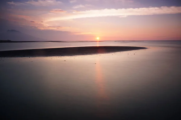 Puesta Sol Salida Del Sol Belleza Naturaleza Que Está Final — Foto de Stock